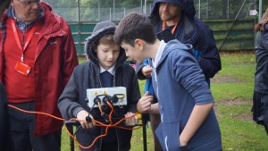 Year 8 at Ashton Park School undertaking a geophysical survey with Archeoscan