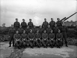 The Purdown gun crew made up of local Eastville men including Tom Allen (middle row 2nd from left)