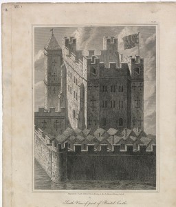 Bristol Castle Keep. Image courtesy of Bristol Library, Braik. VII.i.8