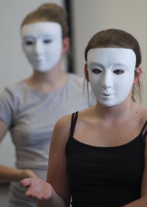 Year 6 at Avonmouth Primary School hiding their emotions during the performance of Their Lives Beneath Our Feet