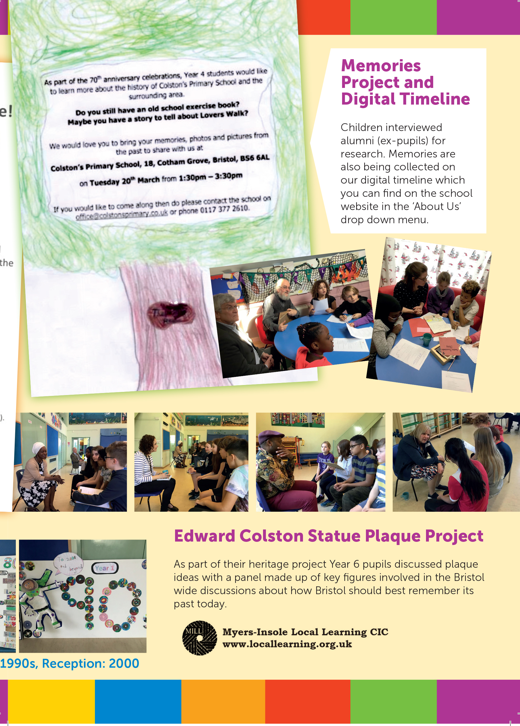 Colston’s Primary School 70th Anniversary | Local Learning